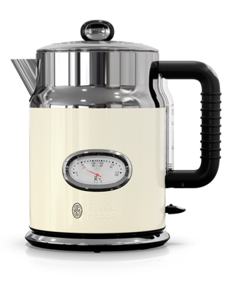 Retro Style 4 Slice Toaster Cream Stainless Steel Russell Hobbs